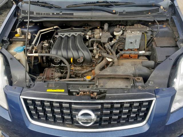 3N1AB61EX8L732083 - 2008 NISSAN SENTRA 2.0 BLUE photo 7