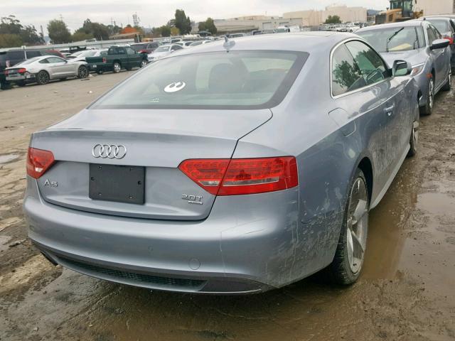 WAUWFAFR4BA071829 - 2011 AUDI A5 PRESTIG SILVER photo 4