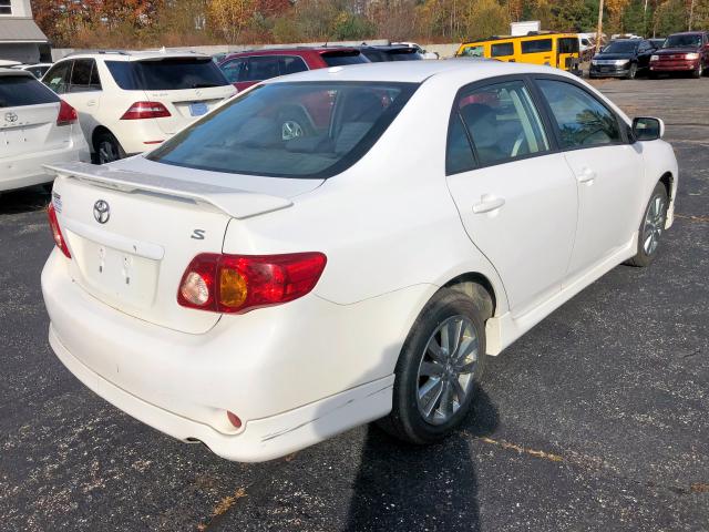 1NXBU40E69Z004460 - 2009 TOYOTA COROLLA BA WHITE photo 4