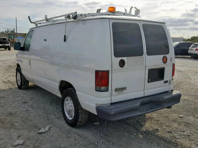 1FTNE24L67DA49231 - 2007 FORD ECONOLINE WHITE photo 3