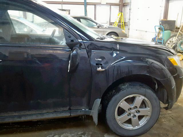 JA4MT31X68Z601002 - 2008 MITSUBISHI OUTLANDER BLACK photo 9