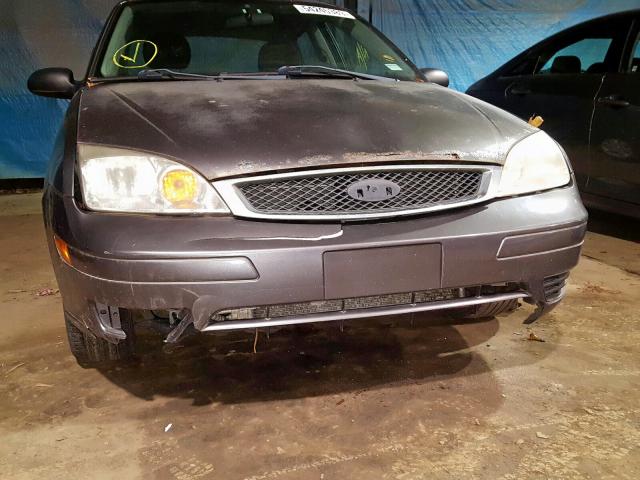 1FAFP34N77W353751 - 2007 FORD FOCUS ZX4 GRAY photo 9