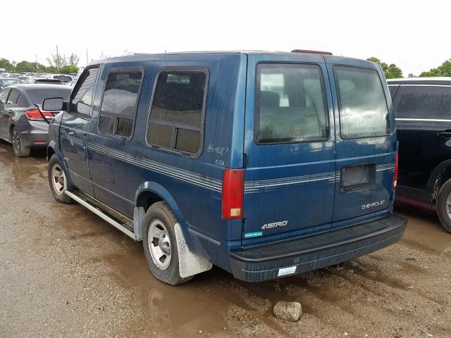 1GBDM19W2YB142115 - 2000 CHEVROLET ASTRO BLUE photo 3