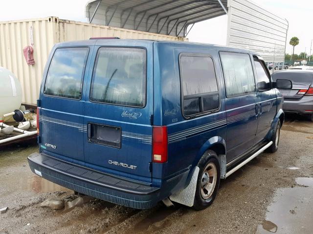 1GBDM19W2YB142115 - 2000 CHEVROLET ASTRO BLUE photo 4