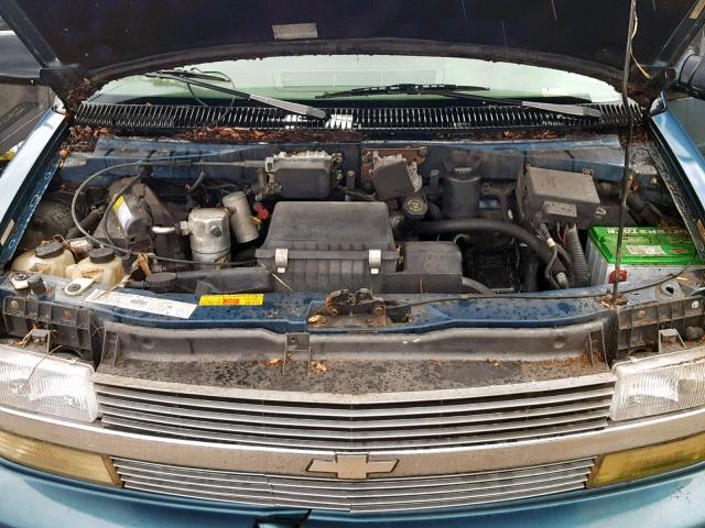 1GBDM19W2YB142115 - 2000 CHEVROLET ASTRO BLUE photo 7