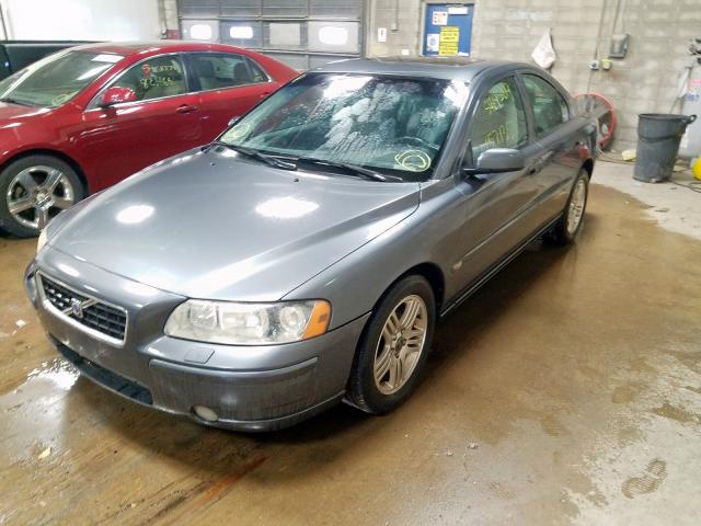 YV1RS592662530306 - 2006 VOLVO S60 2.5T GRAY photo 2