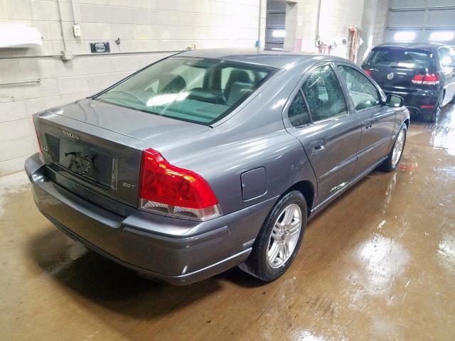 YV1RS592662530306 - 2006 VOLVO S60 2.5T GRAY photo 4