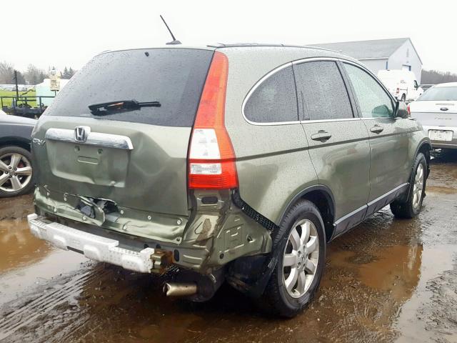 JHLRE48708C016746 - 2008 HONDA CR-V EXL GREEN photo 4