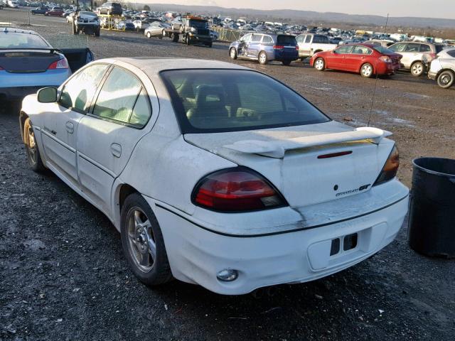 1G2NV52E02M600871 - 2002 PONTIAC GRAND AM G WHITE photo 3