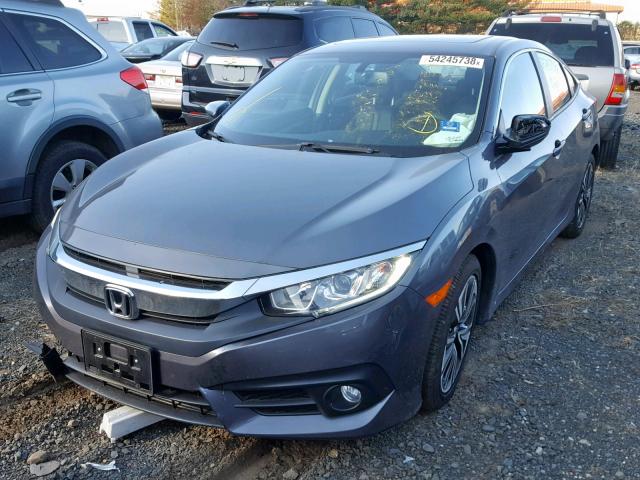 2HGFC1F76JH642345 - 2018 HONDA CIVIC EXL GRAY photo 2