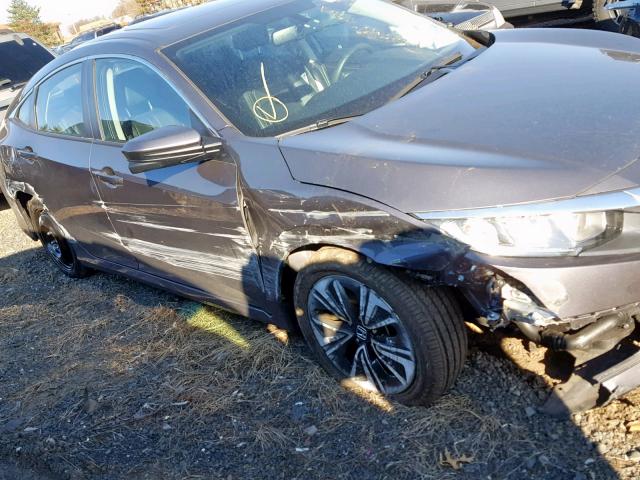 2HGFC1F76JH642345 - 2018 HONDA CIVIC EXL GRAY photo 9