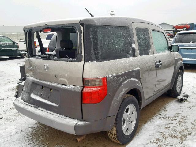 5J6YH28533L039833 - 2003 HONDA ELEMENT EX GRAY photo 4