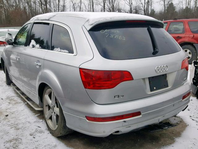 WA1EV74L58D060780 - 2008 AUDI Q7 4.2 QUA SILVER photo 3