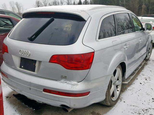 WA1EV74L58D060780 - 2008 AUDI Q7 4.2 QUA SILVER photo 4