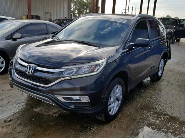 2HKRM3H77GH509000 - 2016 HONDA CR-V EXL BLACK photo 2