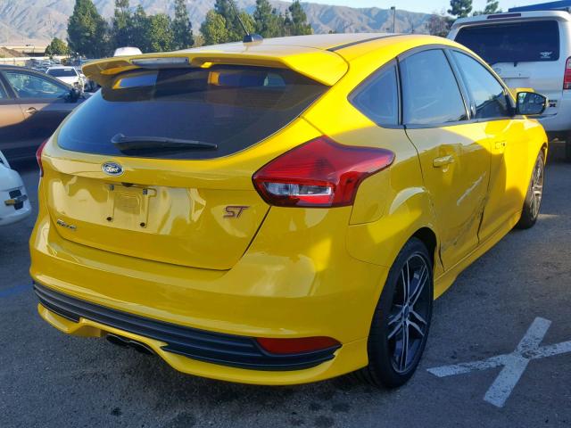 1FADP3L96HL277406 - 2017 FORD FOCUS ST YELLOW photo 4