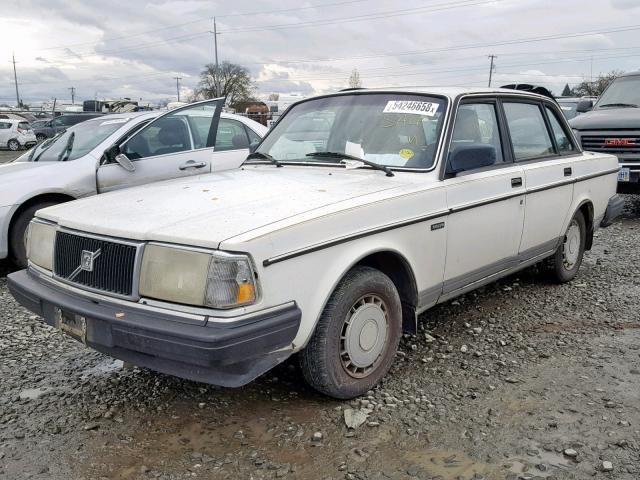 YV1AX8847H1222251 - 1987 VOLVO 244 DL WHITE photo 2