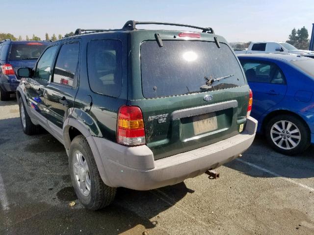 1FMYU04162KA93667 - 2002 FORD ESCAPE GREEN photo 3