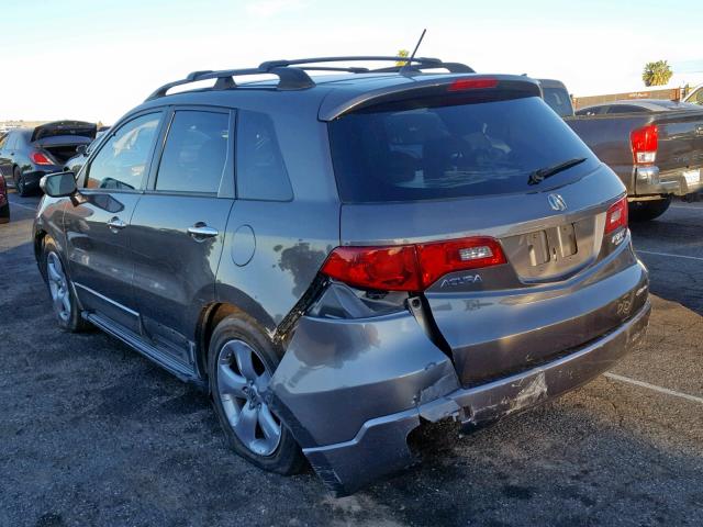 5J8TB185X8A013603 - 2008 ACURA RDX TECHNO GRAY photo 3