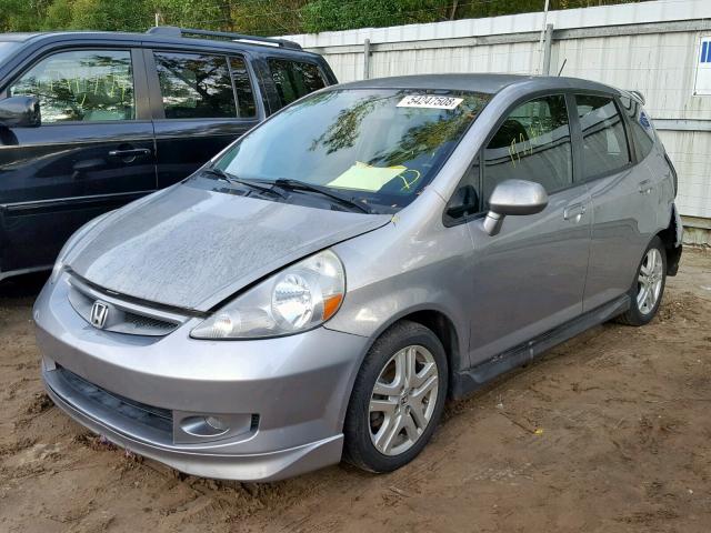 JHMGD37658S069568 - 2008 HONDA FIT SPORT SILVER photo 2