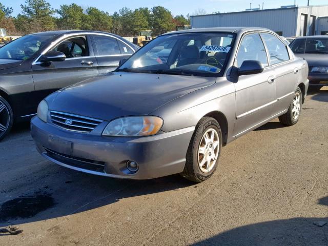 KNAFB121425123335 - 2002 KIA SPECTRA BA GRAY photo 2