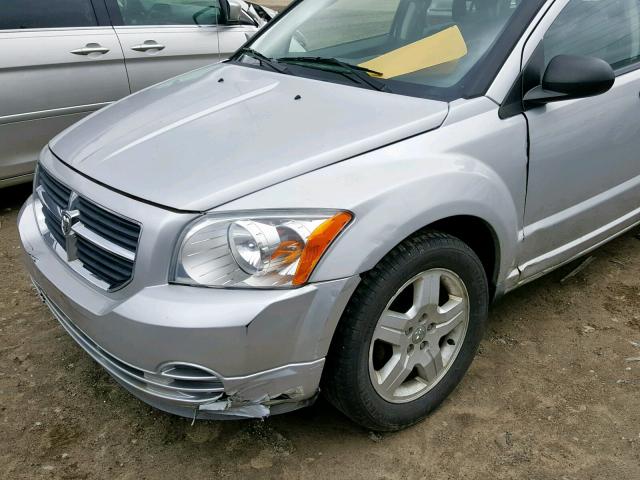 1B3HB48B68D632999 - 2008 DODGE CALIBER SX SILVER photo 9