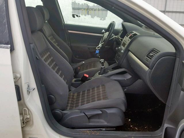 3VWDJ71K28M035782 - 2008 VOLKSWAGEN GLI თეთრი ფოტო 5
