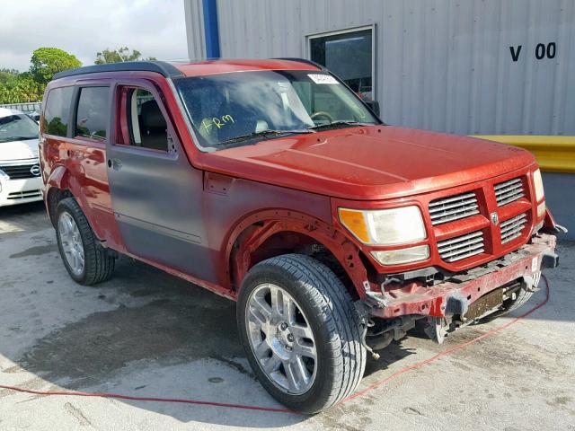 1D4PU5GX1AW118336 - 2010 DODGE NITRO SXT RED photo 1