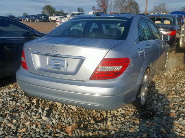 WDDGF4HB3DR242637 - 2013 MERCEDES-BENZ C 250 SILVER photo 4