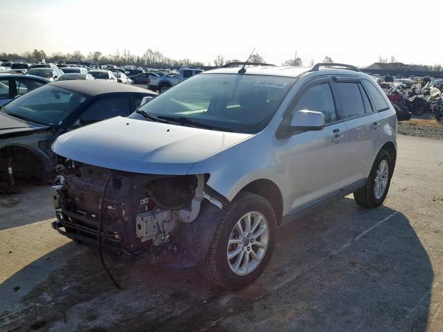 2FMDK48C99BA99927 - 2009 FORD EDGE SEL SILVER photo 2