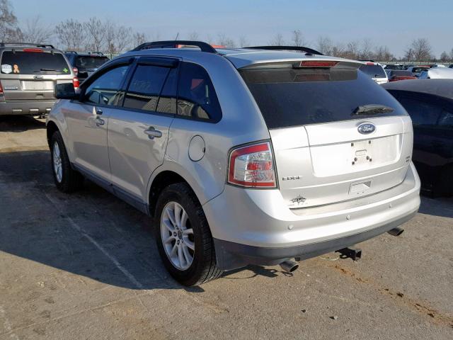 2FMDK48C99BA99927 - 2009 FORD EDGE SEL SILVER photo 3