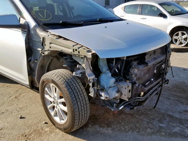 2FMDK48C99BA99927 - 2009 FORD EDGE SEL SILVER photo 9