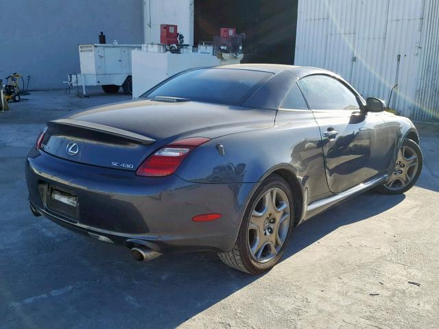 JTHFN48Y569009678 - 2006 LEXUS SC 430 GRAY photo 4