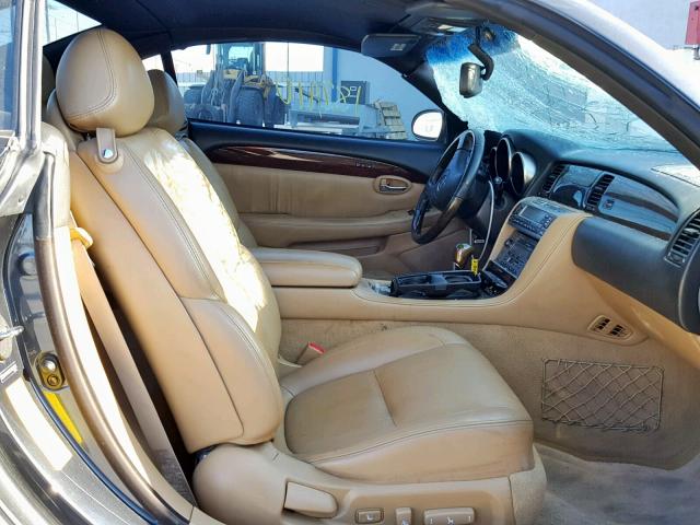 JTHFN48Y569009678 - 2006 LEXUS SC 430 GRAY photo 5