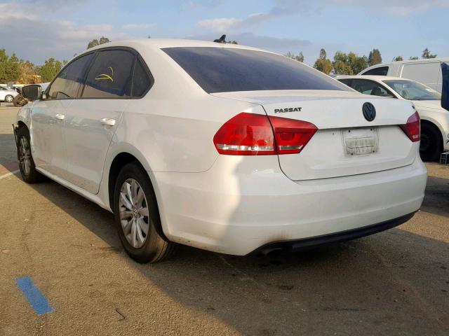 1VWAT7A38EC063475 - 2014 VOLKSWAGEN PASSAT S WHITE photo 3