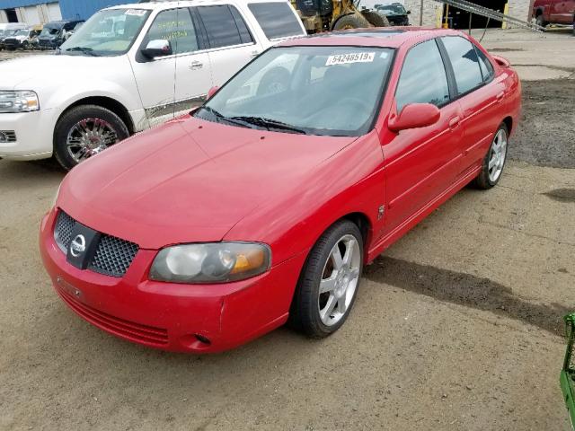 3N1AB51D15L489597 - 2005 NISSAN SENTRA SE- RED photo 2