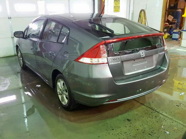 JHMZE2H71AS003175 - 2010 HONDA INSIGHT EX GRAY photo 3