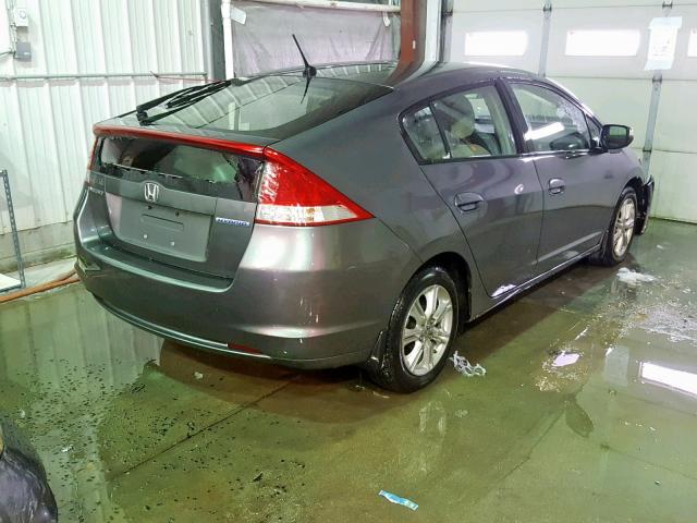 JHMZE2H71AS003175 - 2010 HONDA INSIGHT EX GRAY photo 4