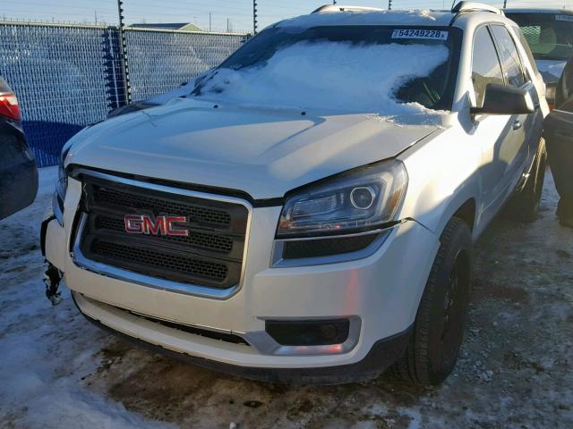 1GKKVNED6EJ334784 - 2014 GMC ACADIA SLE WHITE photo 2