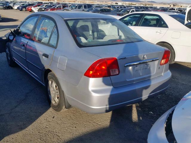 2HGES16182H597453 - 2002 HONDA CIVIC DX SILVER photo 3