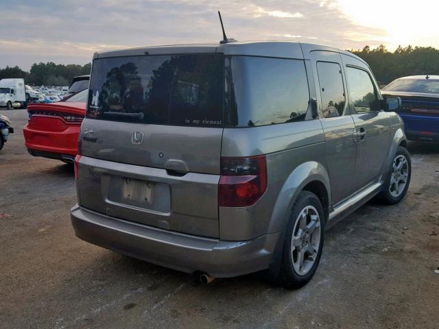 5J6YH18987L002683 - 2007 HONDA ELEMENT SC GRAY photo 4