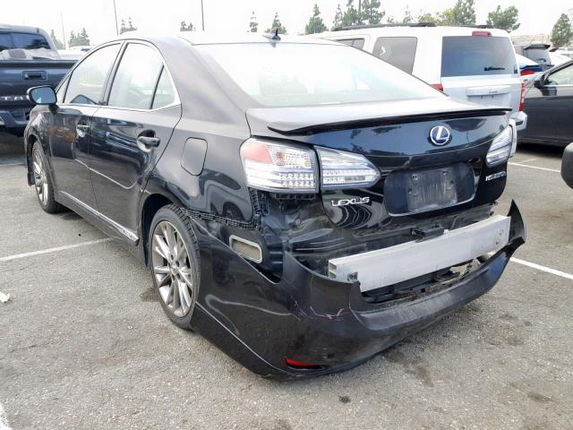 JTHBB1BA2A2006983 - 2010 LEXUS HS 250H BLACK photo 3