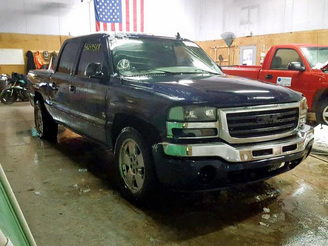 2GTEK13Z371172263 - 2007 GMC NEW SIERRA BLUE photo 1