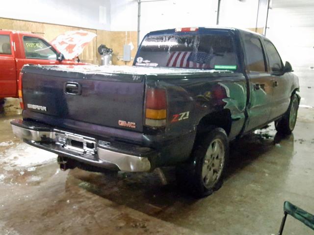 2GTEK13Z371172263 - 2007 GMC NEW SIERRA BLUE photo 4