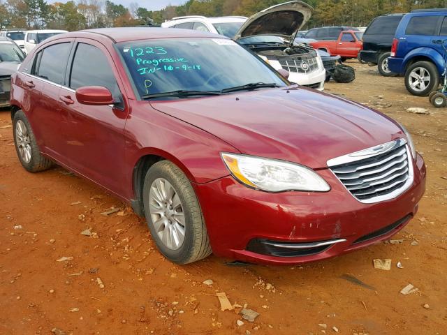 1C3CCBAB1EN123806 - 2014 CHRYSLER 200 LX RED photo 1