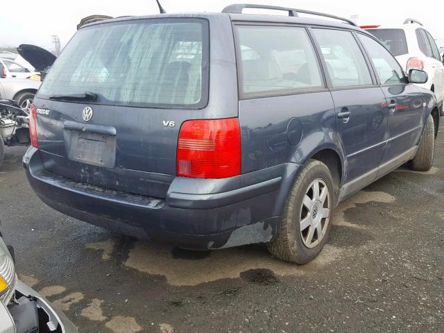 WVWND23B9YE311797 - 2000 VOLKSWAGEN PASSAT GLS BLUE photo 4