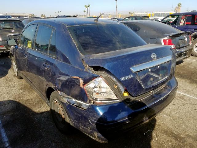 3N1BC11EX9L390012 - 2009 NISSAN VERSA S BLUE photo 3