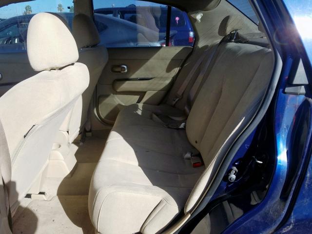 3N1BC11EX9L390012 - 2009 NISSAN VERSA S BLUE photo 6