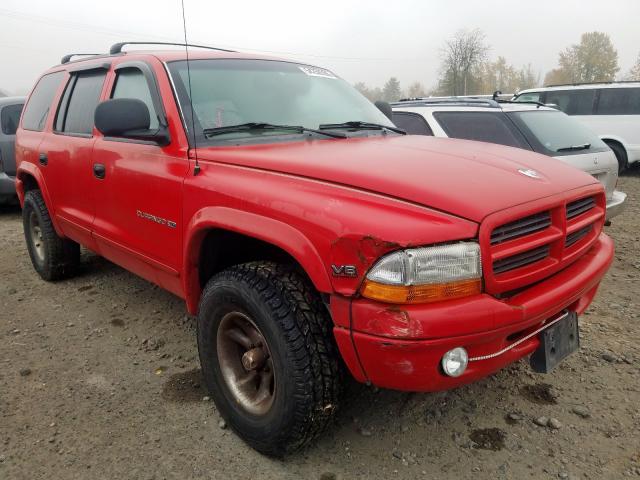 1B4HS28ZXYF130384 - 2000 DODGE DURANGO RED photo 1