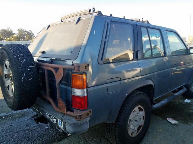 JN8HD17Y5MW037349 - 1991 NISSAN PATHFINDER BLUE photo 4